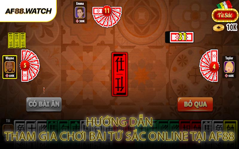 Hướng Dẫn Tham Gia Chơi Bài Tứ Sắc Online Tại AF88
